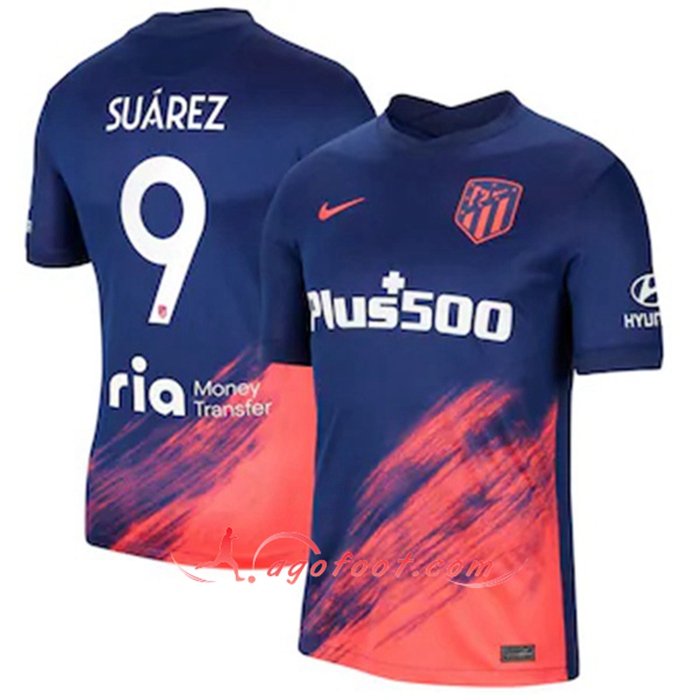 Maillot de Foot Atletico Madrid (Suarez 9) Third 2021/2022
