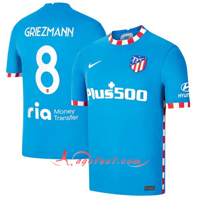 Maillot de Foot Atletico Madrid (Griezmann 8) Exterieur 2021/2022