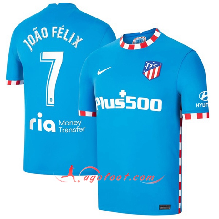 Maillot de Foot Atletico Madrid (Joao Felix 7) Exterieur 2021/2022