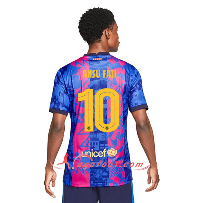 Maillot de Foot FC Barcelone (Ansu Fati 10) Third 2021/2022