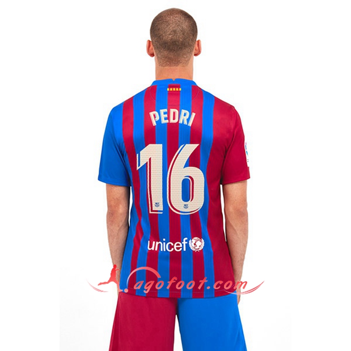 Maillot de Foot FC Barcelone (Pedri 16) Domicile 2021/2022