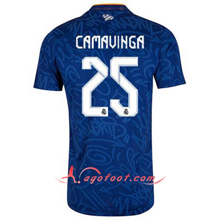 Maillot de Foot Real Madrid (Camavinga 25) Exterieur 2021/2022