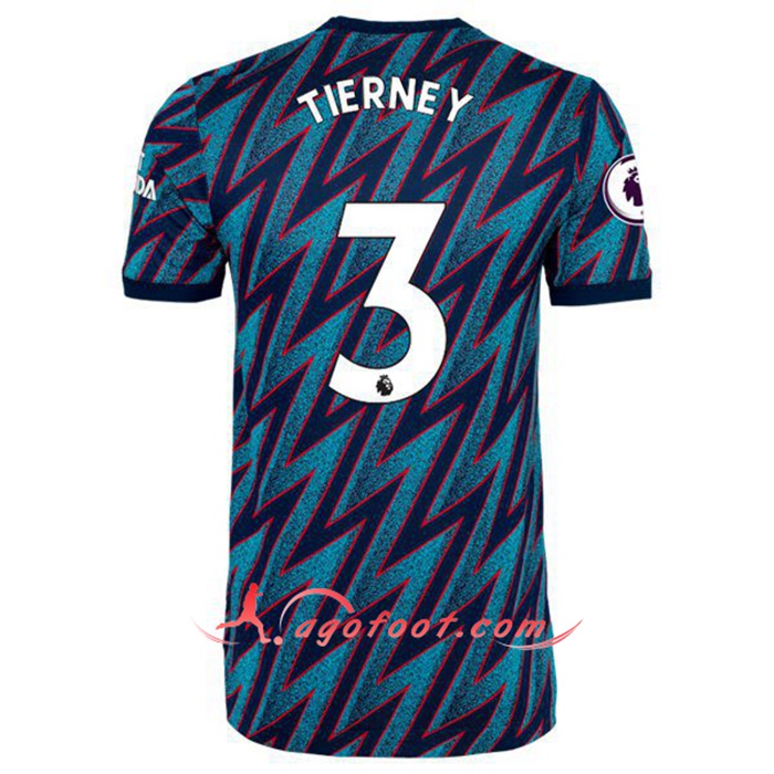 Maillot de Foot FC Arsenal (Kieran Tierney 3) Third 2021/2022