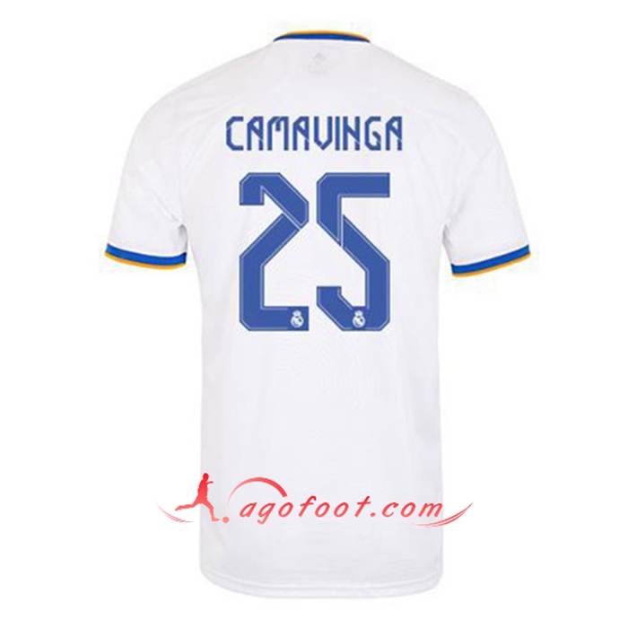 Maillot de Foot Real Madrid (Camavinga 25) Domicile 2021/2022
