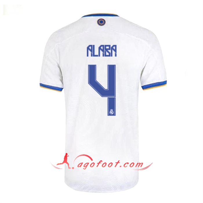 Maillot de Foot Real Madrid (Alaba 4) Domicile 2021/2022