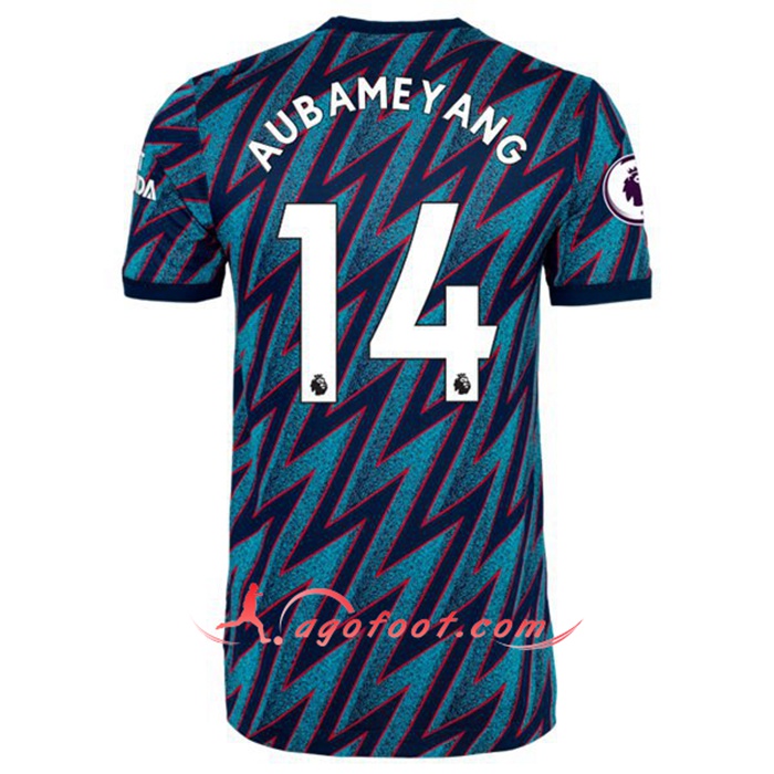 Maillot de Foot FC Arsenal (Pierre-Emerick Aubameyang 14) Third 2021/2022