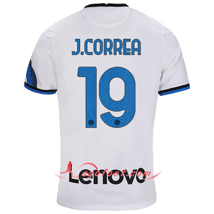 Maillot de Foot Inter Milan (J.CORREA 19) Exterieur 2021/2022