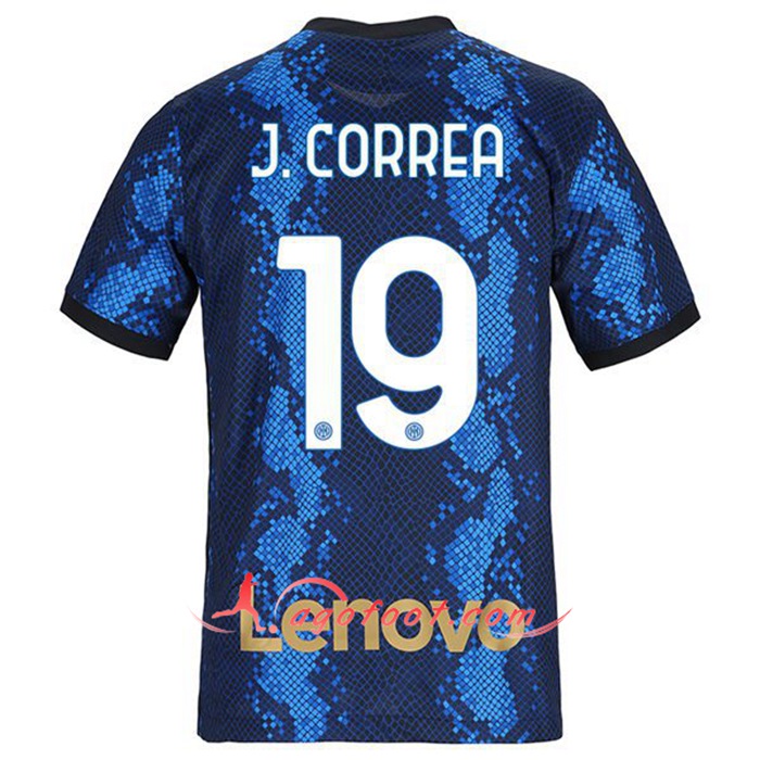 Maillot de Foot Inter Milan (J.CORREA 19) Domicile 2021/2022