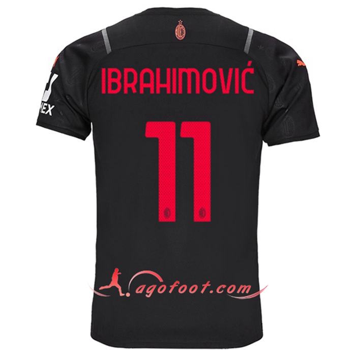Maillot de Foot AC Milan (IBRAHIMOVIC 11) Third 2021/2022