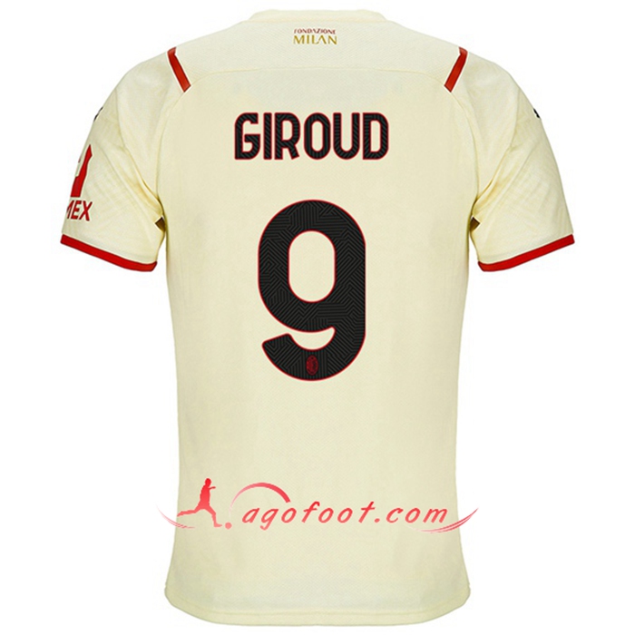 Maillot de Foot AC Milan (GIROUD 9) Exterieur 2021/2022