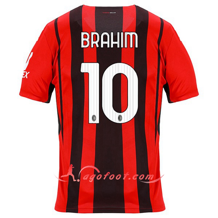 Maillot de Foot AC Milan (BRAHIM 10) Domicile 2021/2022