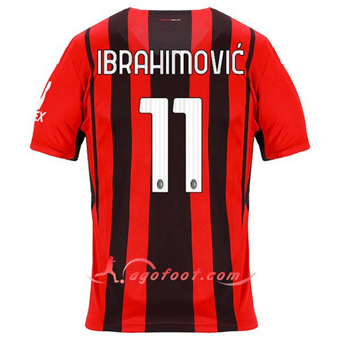 Maillot de Foot AC Milan (IBRAHIMOVIC 11) Domicile 2021/2022