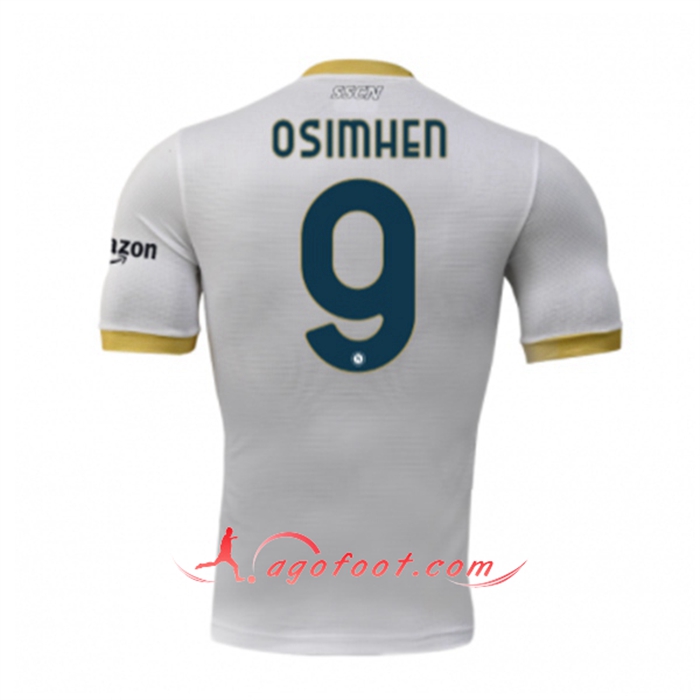 Maillot de Foot SSC Naples (OSIMHEN 9) Exterieur 2021/2022