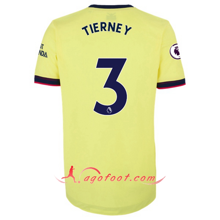 Maillot de Foot FC Arsenal (Kieran Tierney 3) Exterieur 2021/2022
