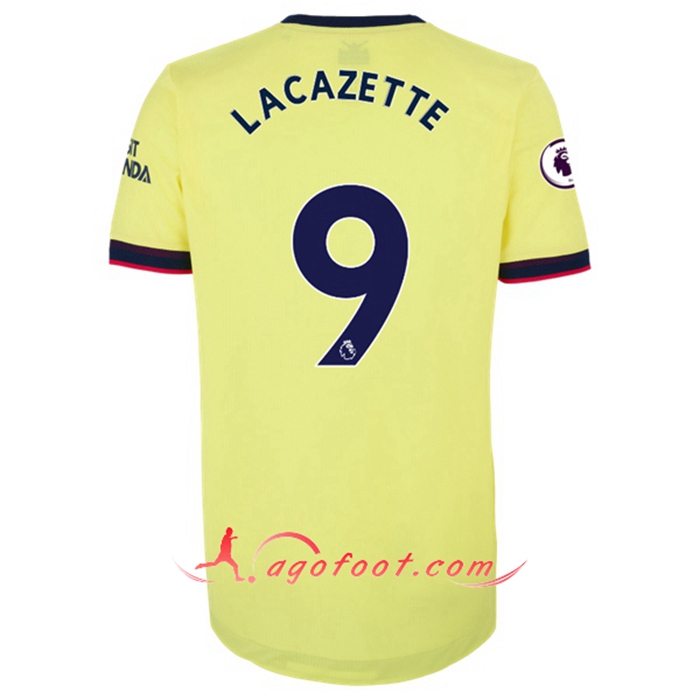 Maillot de Foot FC Arsenal (Alexandre Lacazette 9) Exterieur 2021/2022