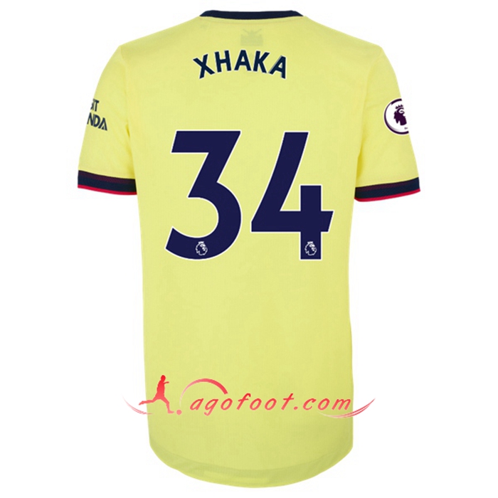 Maillot de Foot FC Arsenal (Granit Xhaka 34) Exterieur 2021/2022