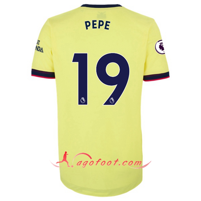 Maillot de Foot FC Arsenal (Nicolas Pepe 19) Exterieur 2021/2022