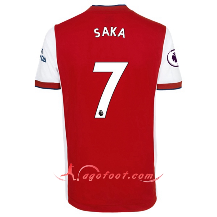 Maillot de Foot FC Arsenal (Bukayo Saka 7) Domicile 2021/2022
