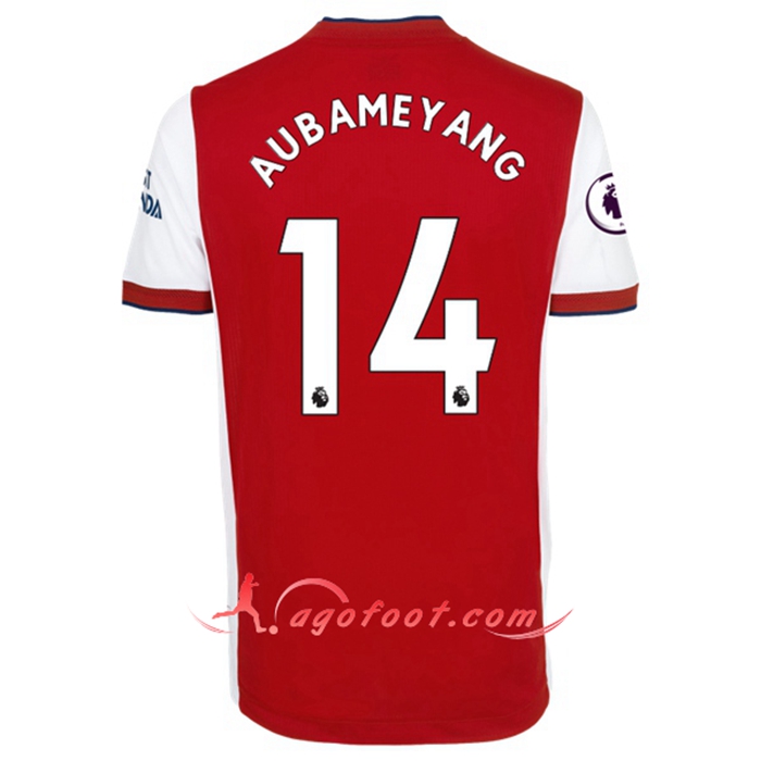 Maillot de Foot FC Arsenal (Pierre-Emerick Aubameyang 14) Domicile 2021/2022