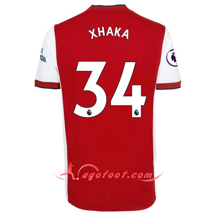 Maillot de Foot FC Arsenal (Granit Xhaka 34) Domicile 2021/2022