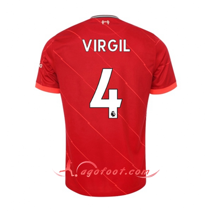 Maillot de Foot FC Liverpool (Virgil 4) Domicile 2021/2022