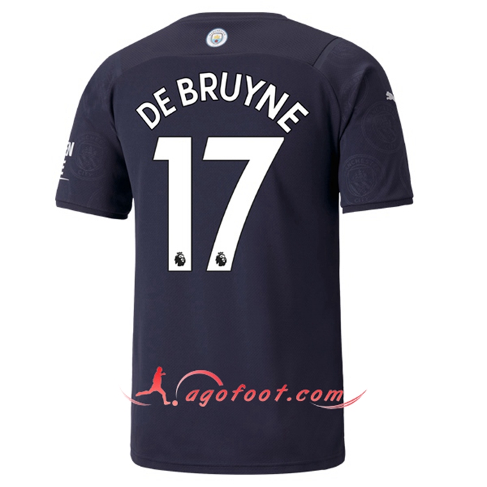 Maillot de Foot Manchester City (DEBRUYNE 17) Third 2021/2022