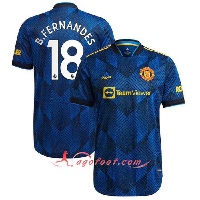 Maillot de Foot Manchester United (B.Fernandes 18) Third 2021/2022