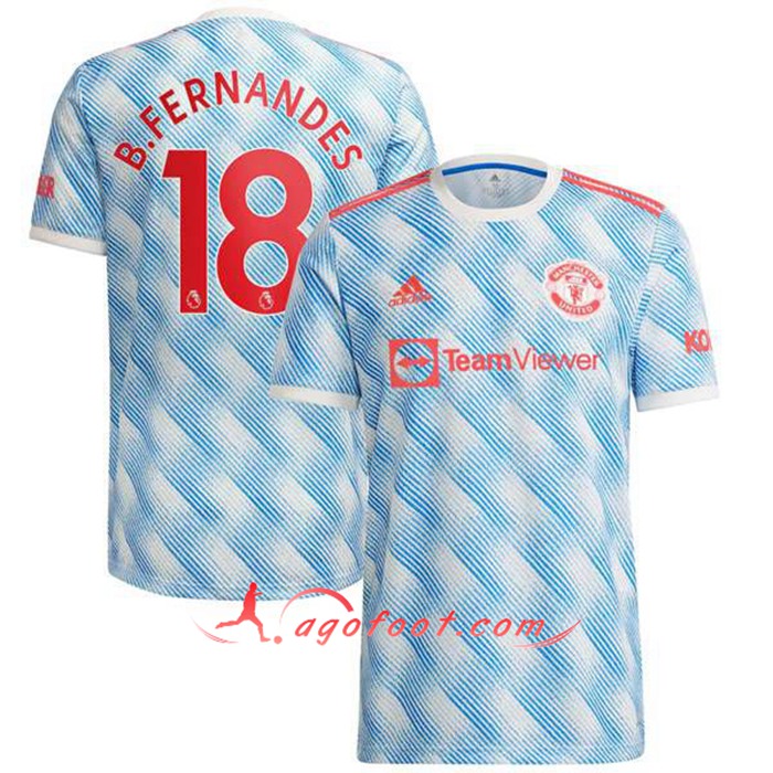 Maillot de Foot Manchester United (B.Fernandes 18) Exterieur 2021/2022