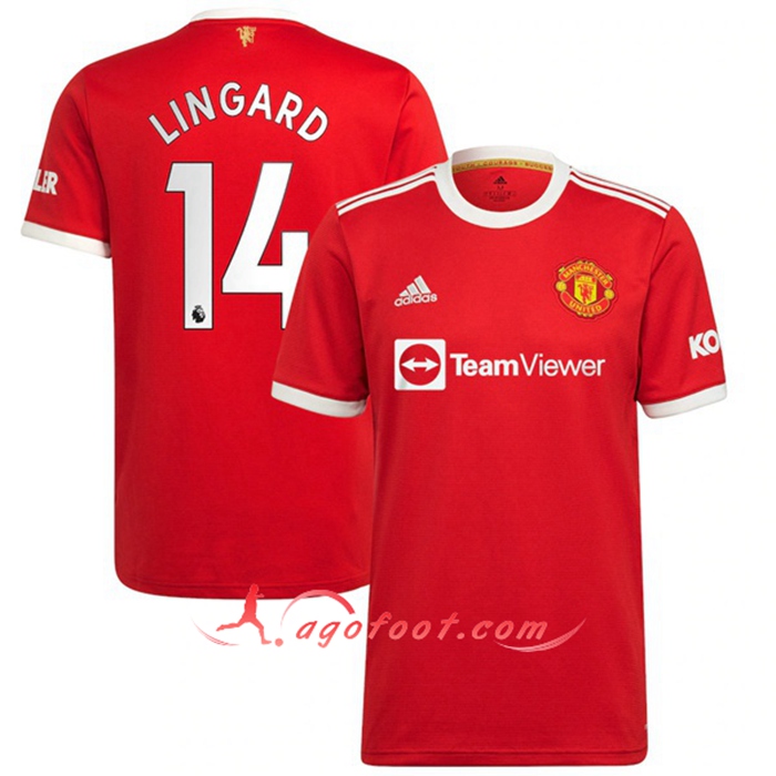 Maillot de Foot Manchester United (Lingard 14) Domicile 2021/2022