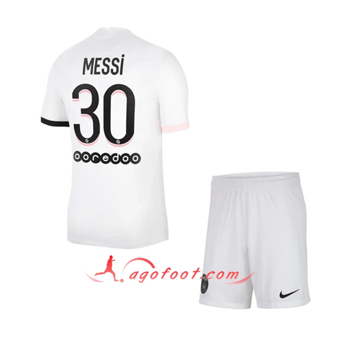 Maillot de Foot Jordan PSG (Messi 30) Enfant Exterieur 2021/2022