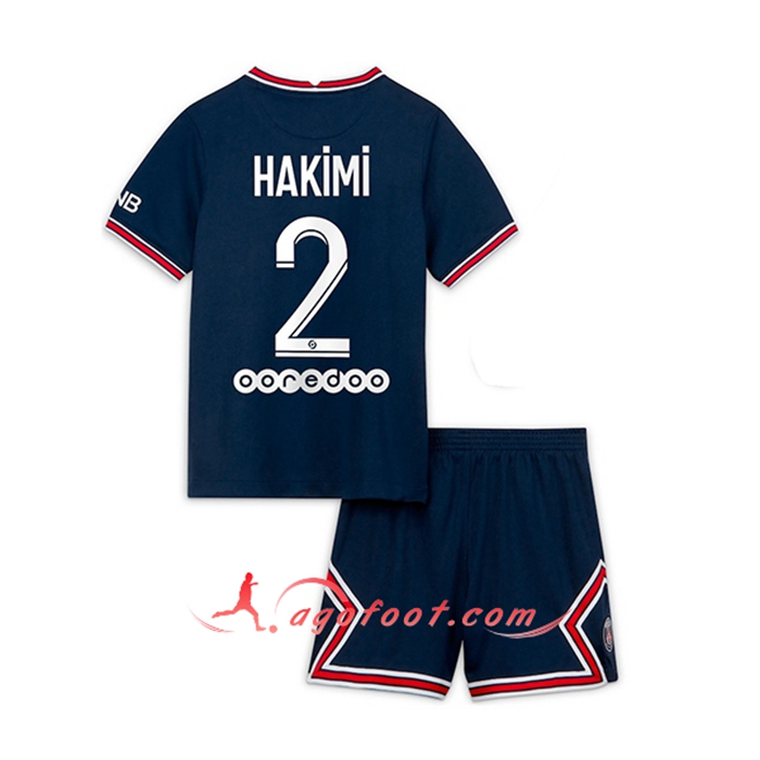 Maillot de Foot Jordan PSG (Hakimi 2) Enfant Domicile 2021/2022