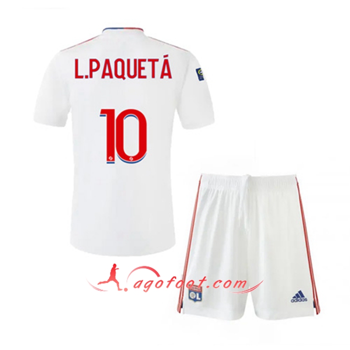 Maillot de Foot Lyon (L.PAQUEYA 10) Enfant Domicile 2021/2022
