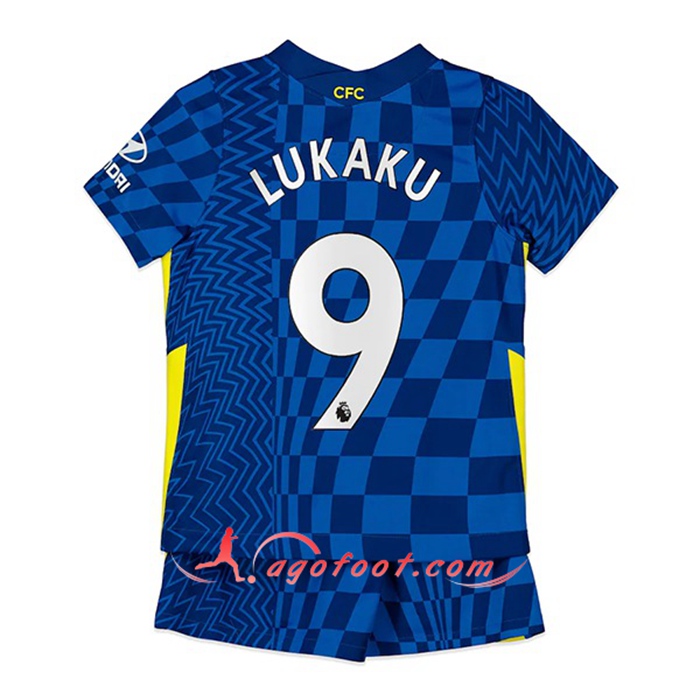 Maillot de Foot FC Chelsea (Lukaku 9) Enfant Domicile 2021/2022