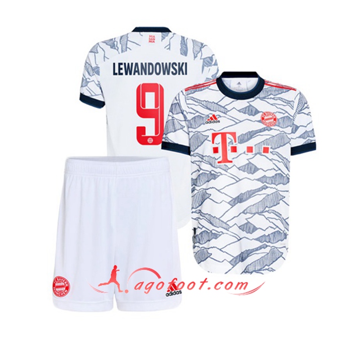 Maillot de Foot Bayern Munich (Lewandowski 9) Enfant Third 2021/2022