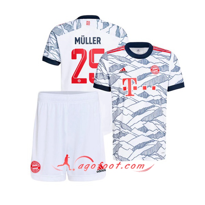 Maillot de Foot Bayern Munich (Muller 25) Enfant Third 2021/2022