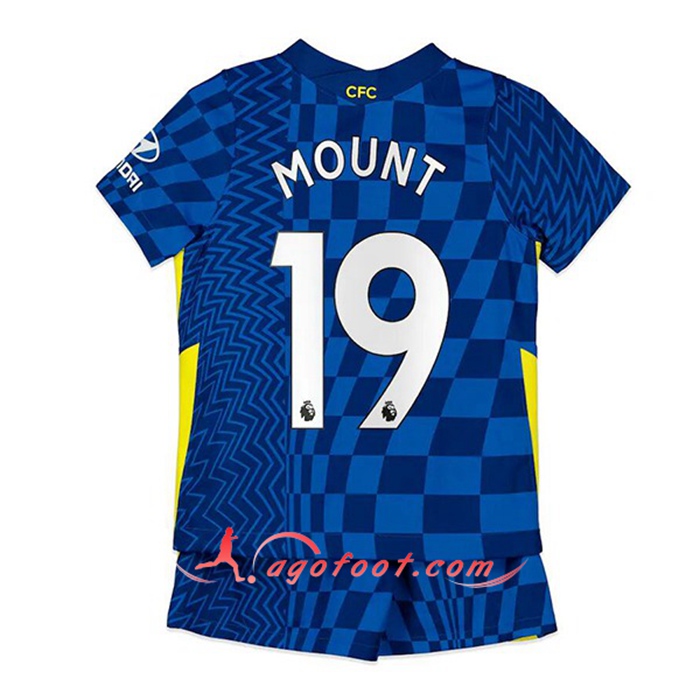 Maillot de Foot FC Chelsea (Mount 19) Enfant Domicile 2021/2022
