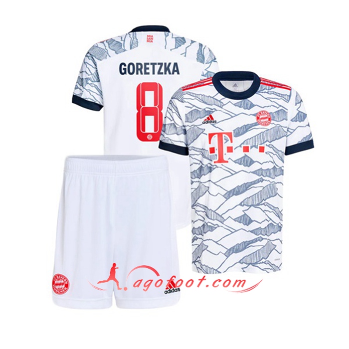 Maillot de Foot Bayern Munich (Goretzka 8) Enfant Third 2021/2022