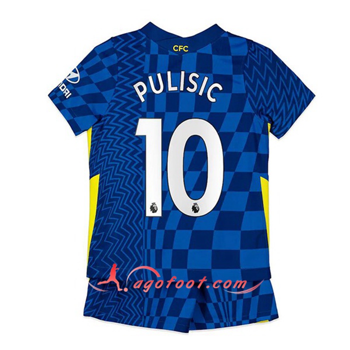 Maillot de Foot FC Chelsea (Pulisic 10) Enfant Domicile 2021/2022