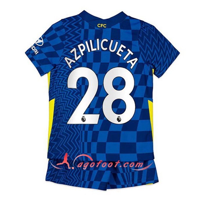 Maillot de Foot FC Chelsea (Azpilicueta 28) Enfant Domicile 2021/2022