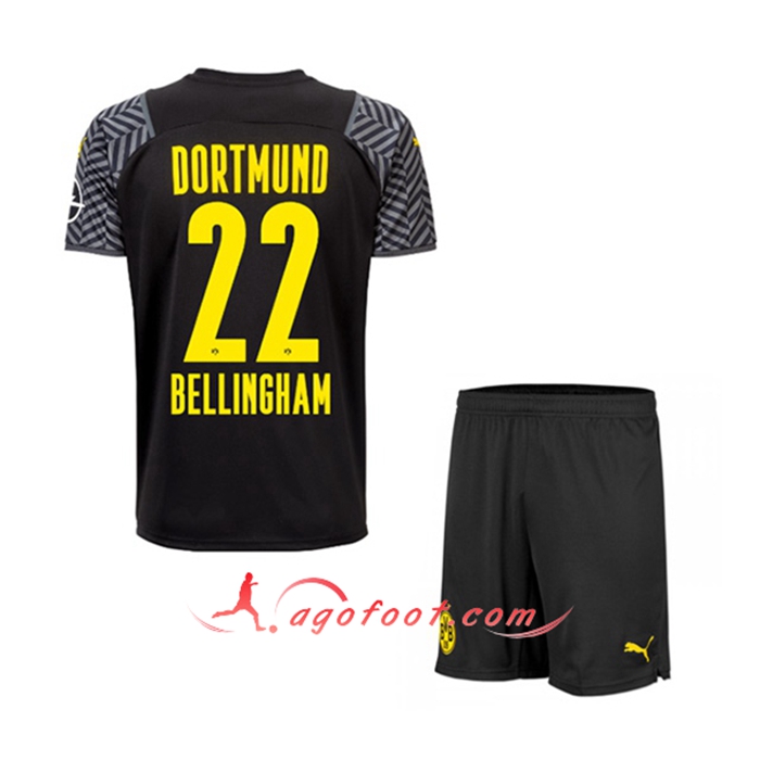 Maillot de Foot Dortmund BVB (Bellingham 22) Enfant Exteieuir 2021/2022