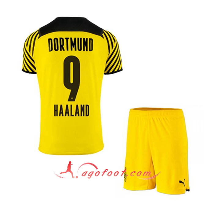 Maillot de Foot Dortmund BVB (Haaland 9) Enfant Domicile 2021/2022