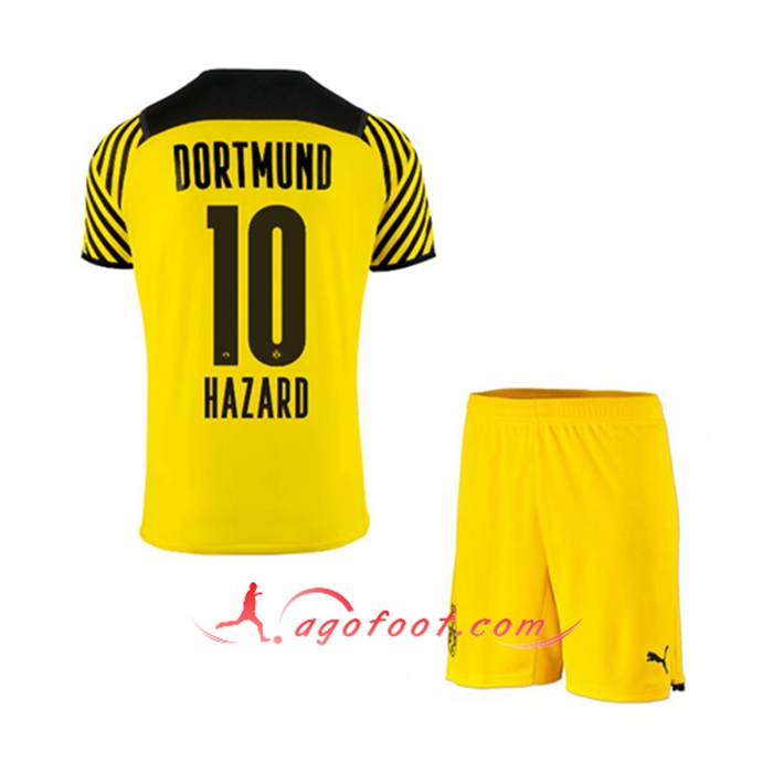 Maillot de Foot Dortmund BVB (Hazard 10) Enfant Domicile 2021/2022