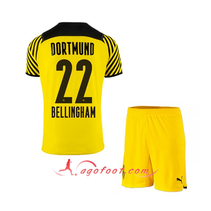 Maillot de Foot Dortmund BVB (Bellingham 22) Enfant Domicile 2021/2022