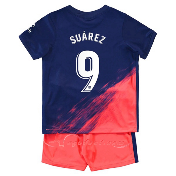Maillot de Foot Atletico Madrid (Suarez 9) Enfant Exterieur 2021/2022