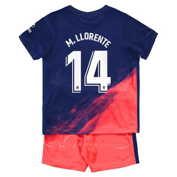 Maillot de Foot Atletico Madrid (M. Llorente 14) Enfant Exterieur 2021/2022