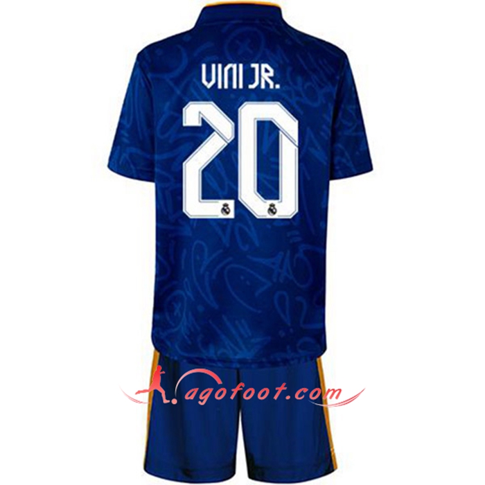 Maillot de Foot Real Madrid (Vini Jr 20) Enfant Exterieur 2021/2022