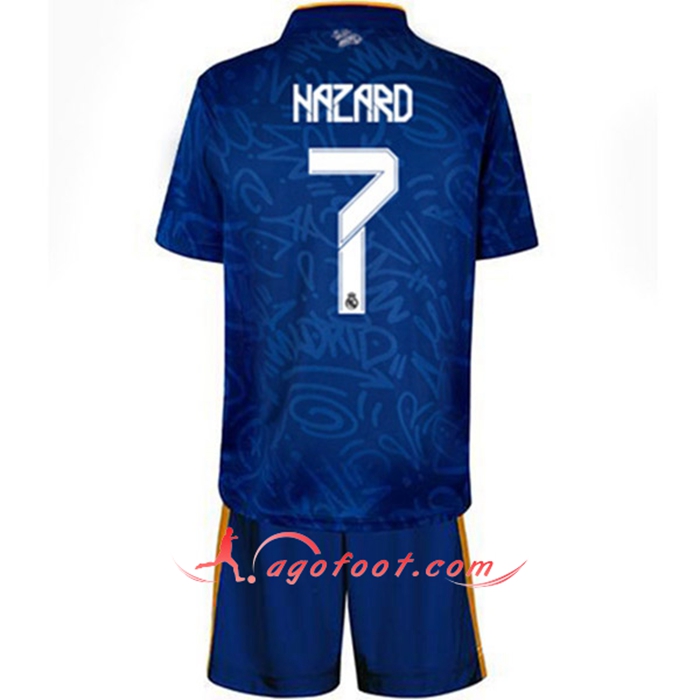 Maillot de Foot Real Madrid (Hazard 7) Enfant Exterieur 2021/2022