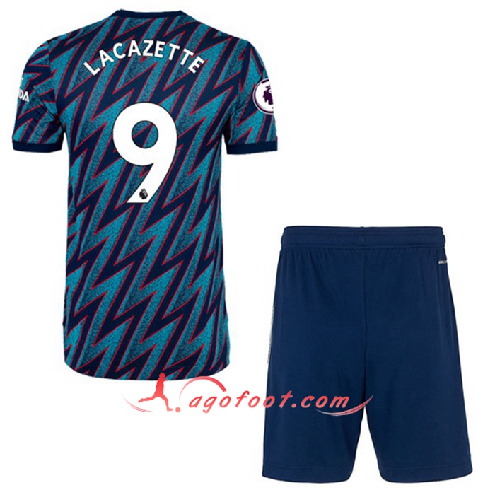 Maillot de Foot FC Arsenal (Alexandre Lacazette 9) Enfant Third 2021/2022