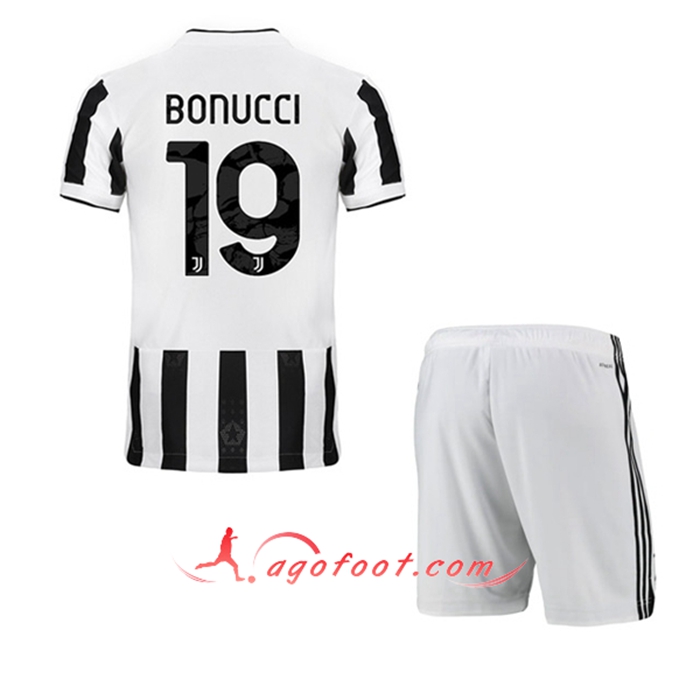 Maillot de Foot Juventus (BONUCCI 19) Enfant Domicile 2021/2022