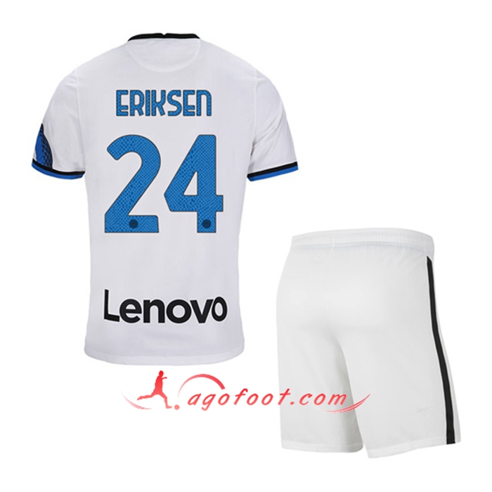 Maillot de Foot Inter Milan (ERIKSEN 24) Enfant Exterieur 2021/2022